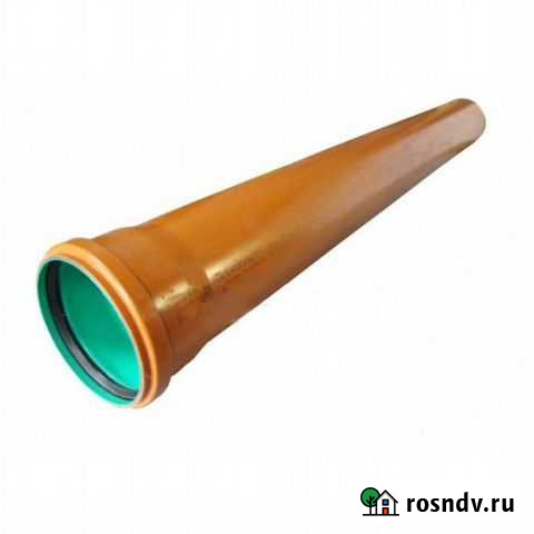 Канализационная труба оранжевая 110х3,2х3000 мм Отрадное - изображение 1