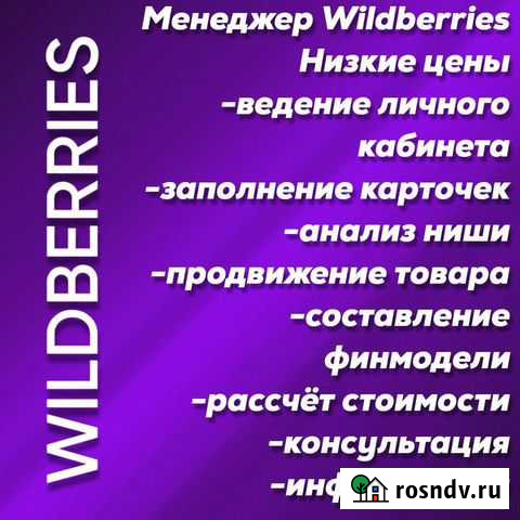 Менеджер wildberries. Инфографика Елизаветинское - изображение 1