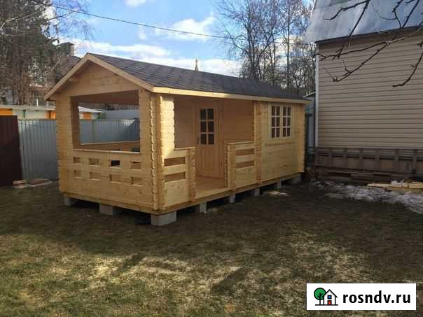 Беседка с кухней 3,1х5,9 м из минибруса Ногинск - изображение 1