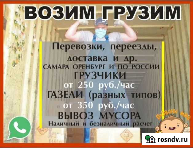 Грузчики. Грузоперевозки. Вывоз мусора и др Бузулук - изображение 1