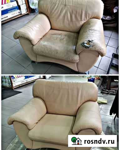 Перетяжка, восстановление и ремонт кожаной мебели Калининград - изображение 1