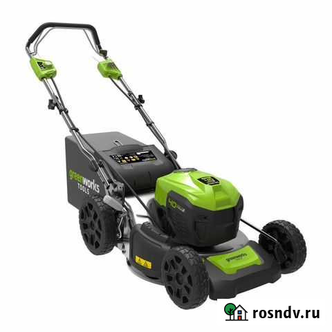 Газонокосилка аккумуляторная Greenworks 40 V + Краснодар - изображение 1