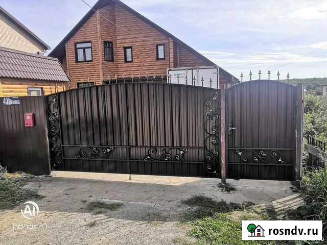Кованые распашные ворота и калитка Магадан - изображение 1