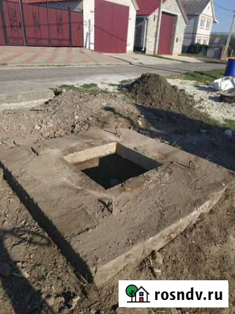 Бетонная крышка колодца Октябрьский - изображение 1