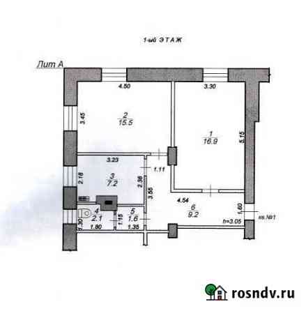 2-комнатная квартира, 52 м², 1/2 эт. на продажу в Спирово Спирово