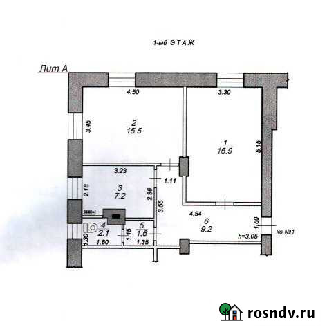 2-комнатная квартира, 52 м², 1/2 эт. на продажу в Спирово Спирово - изображение 1