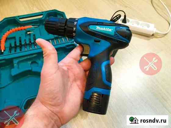 Шуруповерт Makita 18v с набором бит и сверл. Новый Пермь
