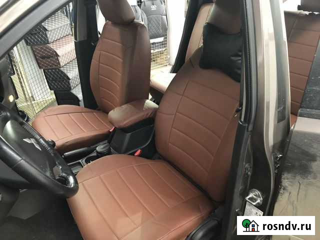 Авточехлы из экокожи на Mitsubishi L200 Тамбов - изображение 1