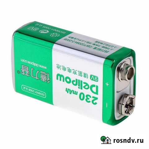 Аккумулятор Крона Delipow (6F22) 230mAh NiMh 9V Казань - изображение 1