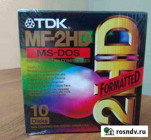 Дискеты TDK MF-2HD в упаковке 10 штук Москва
