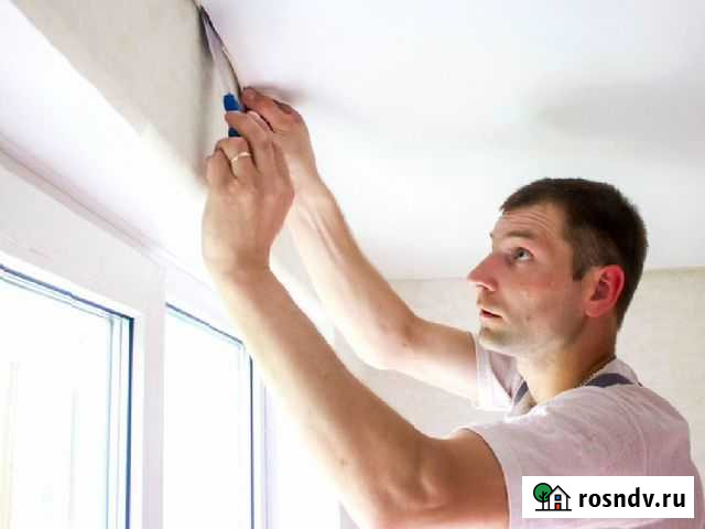 Ремонт натяжных потолков Слив воды Порезы Москва - изображение 1