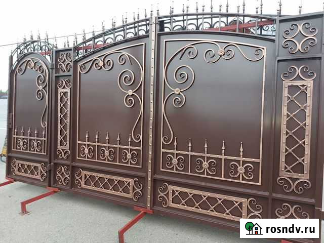 Ворота с автоматикой откатные распашные, калитки Балашиха - изображение 1