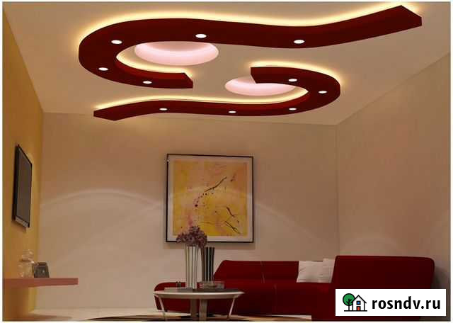 Потолки из гипсокартона,перегородки Омск - изображение 1