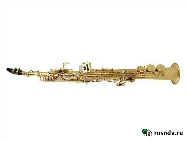 Саксофон сопрано Bb, прямой, золотой лак JP043G Санкт-Петербург - изображение 1