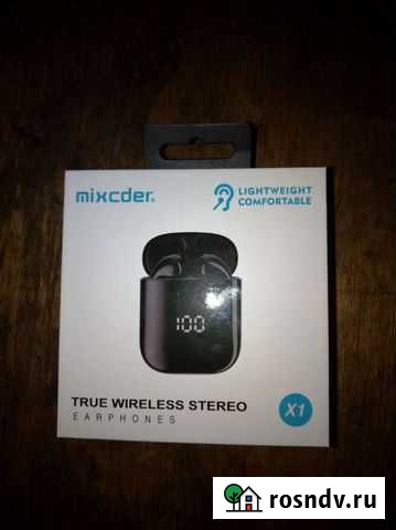 Беспроводные наушники (tws) Mixcder X1 Рубцовск - изображение 1