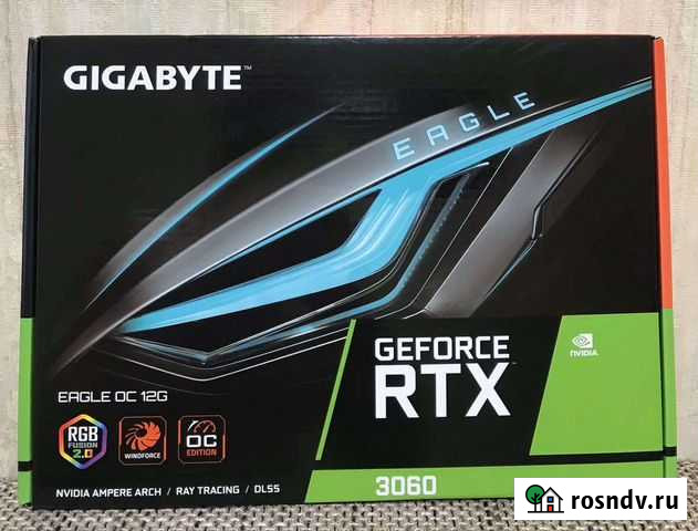 Видеокарта gygabite 3060 eagle Борисоглебск - изображение 1