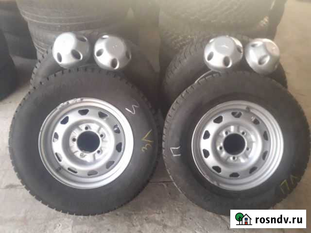 16/225/75 УАЗ, Соболь, Нива зима колеса в сборе Уфа - изображение 1