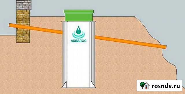 Септик Аквалос-4 AL-4 на 4 человека самотек Мосрентген - изображение 1