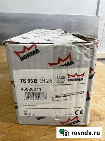 Доводчик дверной dorma ts93 Майкоп - изображение 1