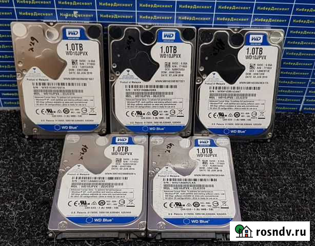 Жёсткие диски 2.5 WD Blue 1000GB Владимир - изображение 1