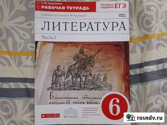 Т.Ф. Курдюмова. Рабочая тетрадь. Литература Ижевск