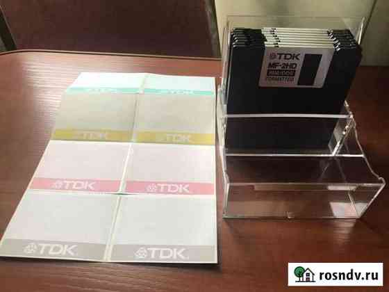 Дискеты TDK MF-2HD в прозрачном боксе Москва