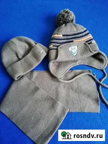 Комплект (2 шапки + шарф) Саратов - изображение 1