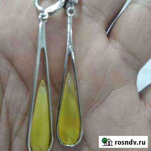 Серебряные серьги Светлогорск