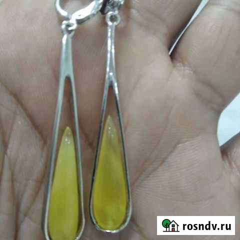 Серебряные серьги Светлогорск - изображение 1