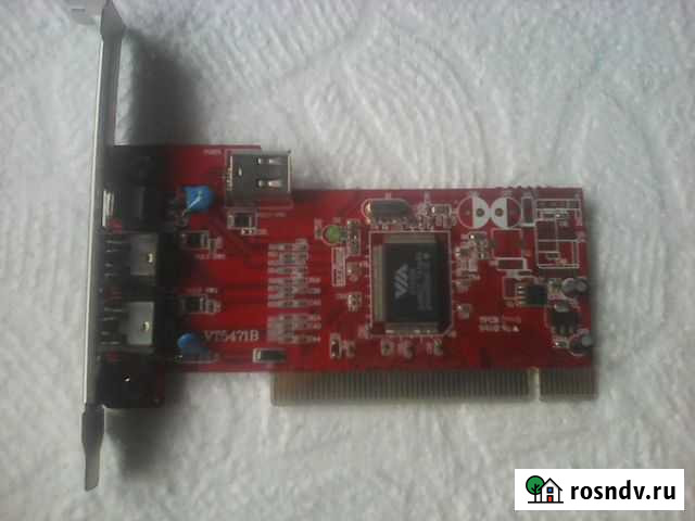 Контроллер PCI ieee1394 FireWire VIA VT5471B Челябинск - изображение 1