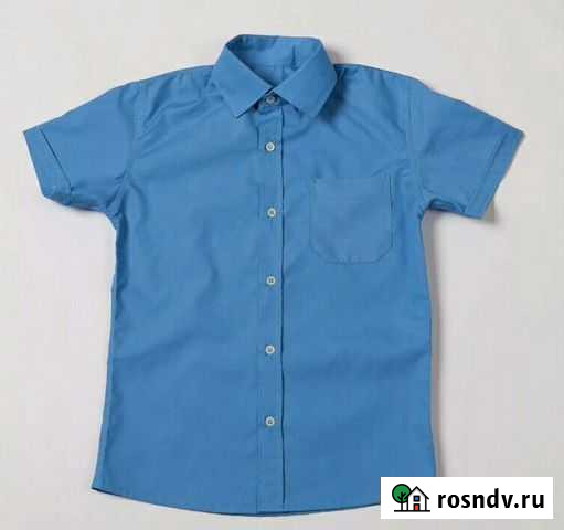 Рубашка к школе синяя Тамбов - изображение 1