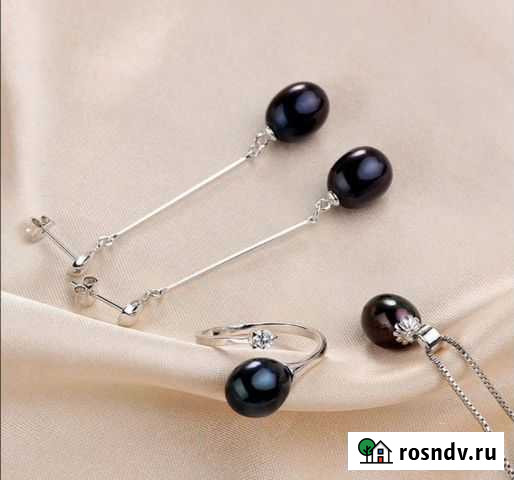 Комплект из натурального жемчуга, новый Ульяновск - изображение 1