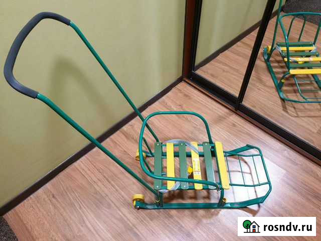 Детские санки с колесами Коммунарка - изображение 1