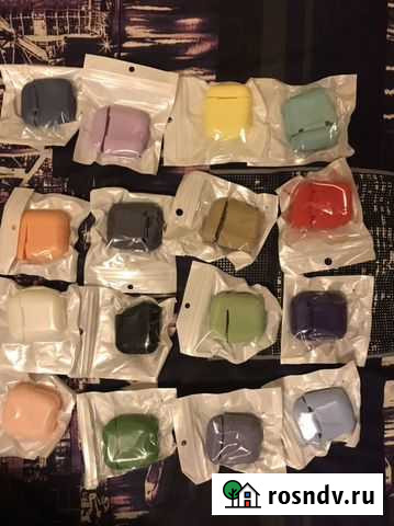 Чехол на AirPods 1,2 силиконовый, попсокеры Дмитров - изображение 1