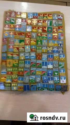 Значки Гербы городов 121 шт Смоленск - изображение 1