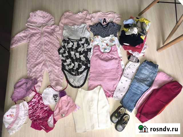 Пакет вещей на девочку 9-12 месяцев (74-80) Екатеринбург - изображение 1