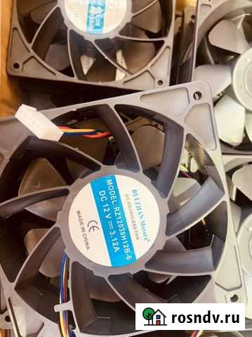 Вентилятор 3.12А 6 pin 6000 оборотов Сочи - изображение 1