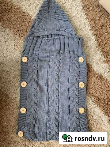 Красивый конверт, прогулочный, на выписку, вязка Владимир - изображение 1