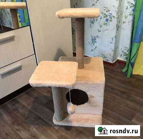 Домик для кошки с когтеточкой Шахты