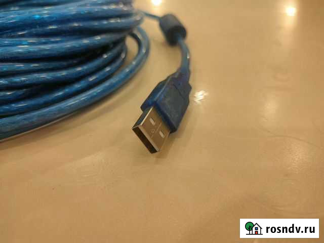 Кабель для компьютера USB 2.0 10m Псков - изображение 1