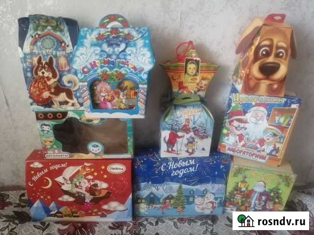 Красочные подарочные коробки на новый год Новочебоксарск - изображение 1