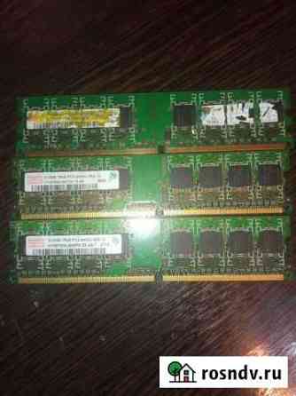 Оперативная память ddr2 (2 gb) 1gb+512mb x2 hynix Петропавловск-Камчатский