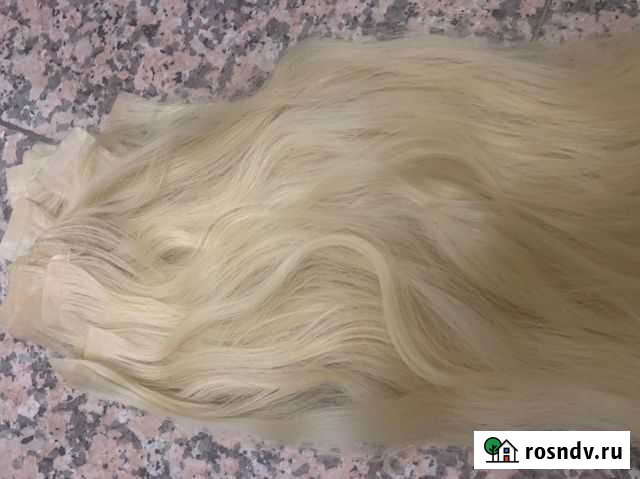 Волосы для наращивания блонд 65 см ленты Королев - изображение 1