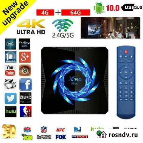 X96Q макс 4/32gb приставка для телевизора Брянск - изображение 1