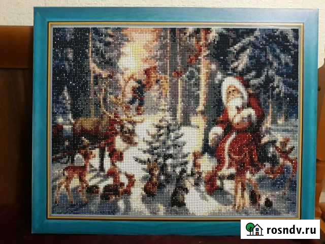 Картина новогодняя Алмазная мозаика Энем - изображение 1