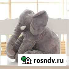 Мягкая игрушка Слон из икеи серый Воронеж - изображение 1