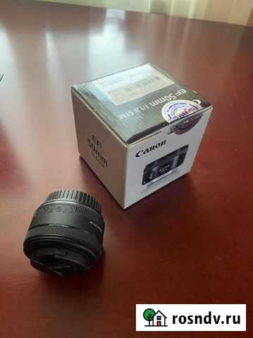 Объектив canon ef 50mm f 1.8 stm Стерлитамак - изображение 1