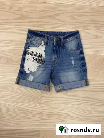 Джинсовые шорты новые 110см Ухта - изображение 1