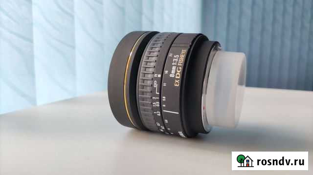 Объектив Sigma EX DG 8mm fisheye 1:3.5 Nikon Магнитогорск - изображение 1