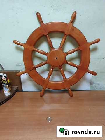 Штурвал дерево 70см Москва - изображение 1